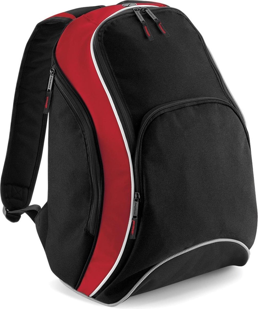 Bagbase Teamwear Rugzak Black/Classic Red/White 21 Liter