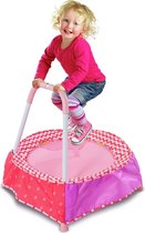 Kleutertrampoline met steunarm | Chad Valley Indoor Toddler Trampoline - Pink
