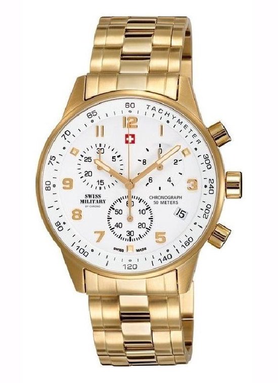 Swiss Military Orologio Uomo SM34012.14 – Cassa Acciaio E Cinturino Nylon, 41mm