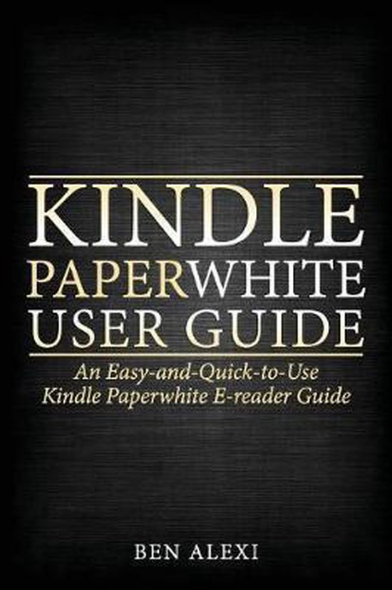 Kindle Paperwhite User Guide - cover