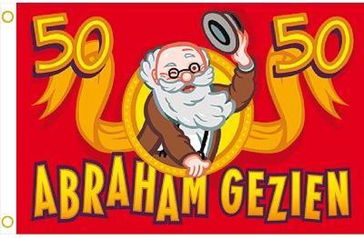 Vlag Abraham 50 jaar bol