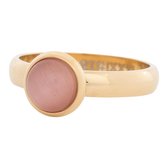iXXXi Jewelry - Vulring - Cat eye pink - Goudkleurig - 4mm - maat 19