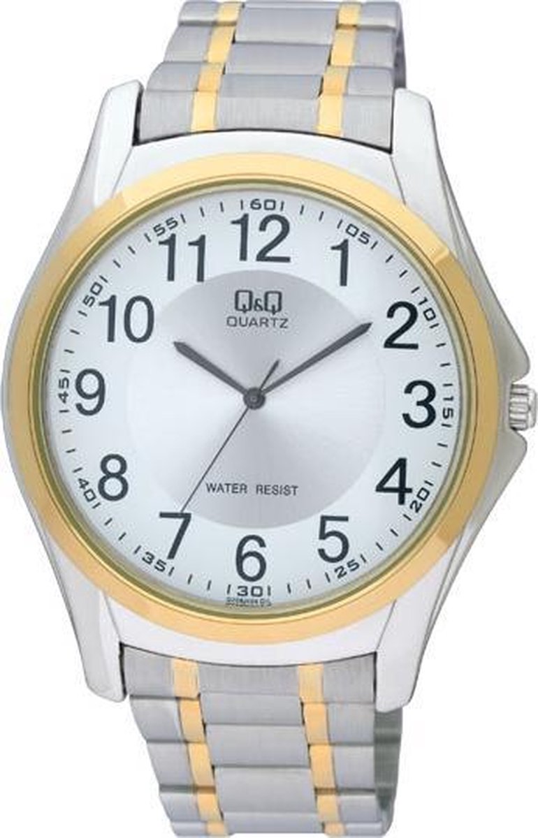 QQ Heren horloge -Zilverkleurig-goudkleurig Q206J404Y