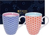 Tokyo Design Studio Star Wave Set van 2 Mokken 380 ml. In fraaie Geschenkdoos