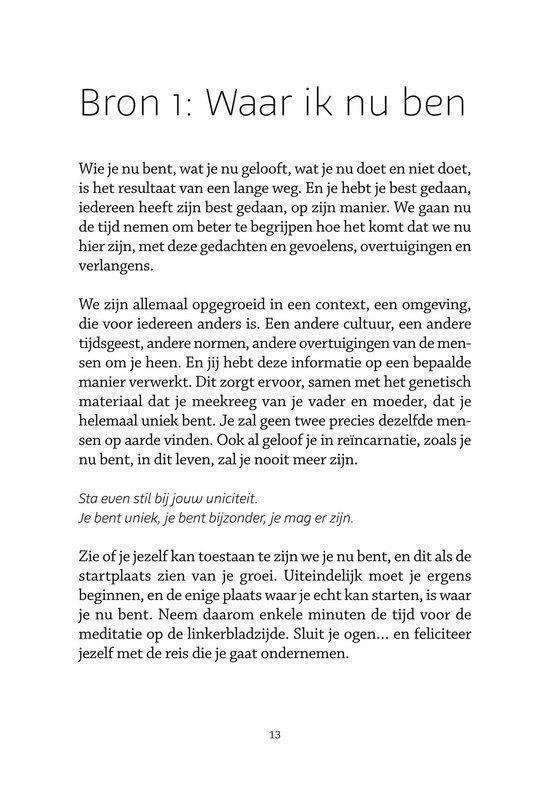 Bron 1: Waar ik nu ben. Je bent uniek, je bent bijzonder, je mag er zijn.