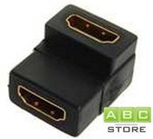 Gold Plated HDMI Female to HDMI Female Adapter/Converter 90 graden