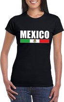 Zwart Mexico supporter t-shirt voor dames XL