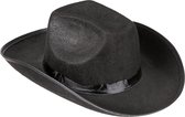 WELLY INTERNATIONAL - Zwart cowboy hoed volwassenen - Hoeden > Overige