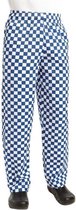 Chef Works Easyfit broek blauw/wit grote ruit XXL