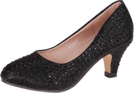 Meisjespumps zwart met strass steentjes-31 | bol.com