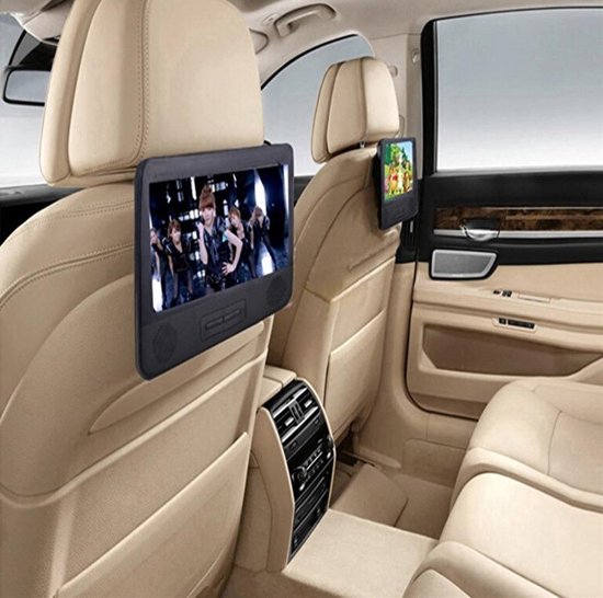 7,8 inch auto hoofdsteun dvd speler met 2 schermen | bol.com