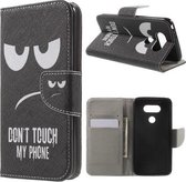 Do not touch book case hoesje wallet LG G5