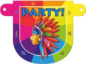 Banner letter Indianen Party