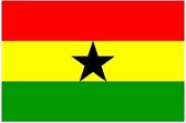 Mini vlag Ghana 60 x 90 cm