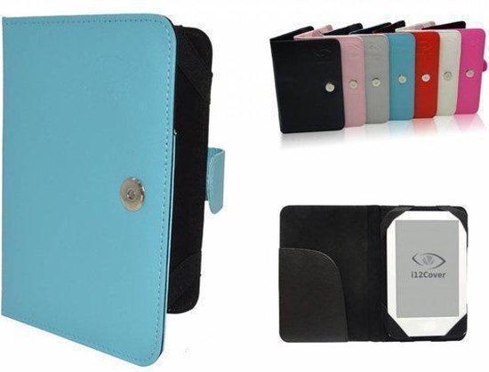 Pocketbook Touch Lux 2 Book Cover, e-Reader Bescherm Hoes / Case, Blauw, merk i12Cover