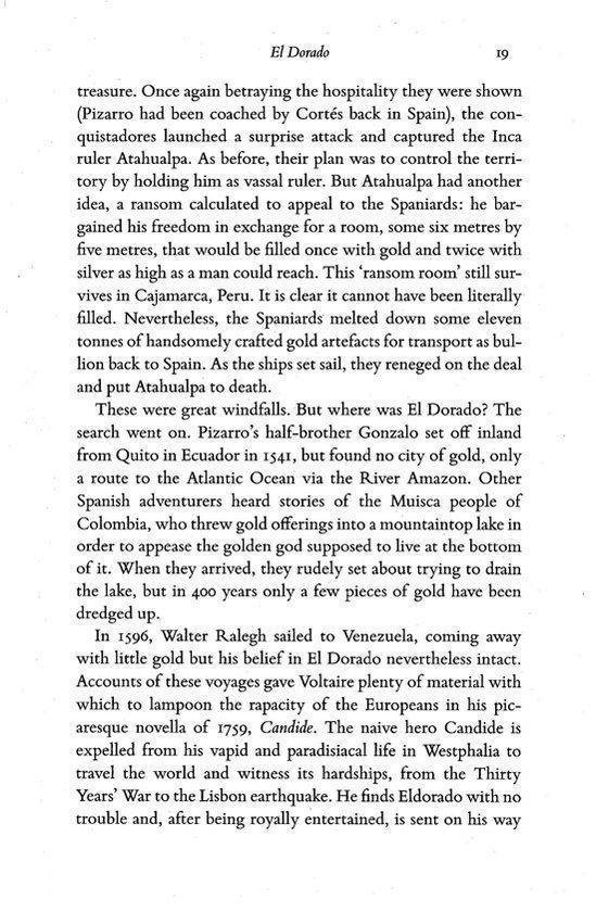 Texte sur la conquête espagnole des Incas et le rôle de l'or pendant cette période.