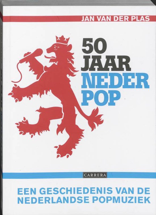 Cover van het boek '50 jaar Nederpop' van J. van der Plas