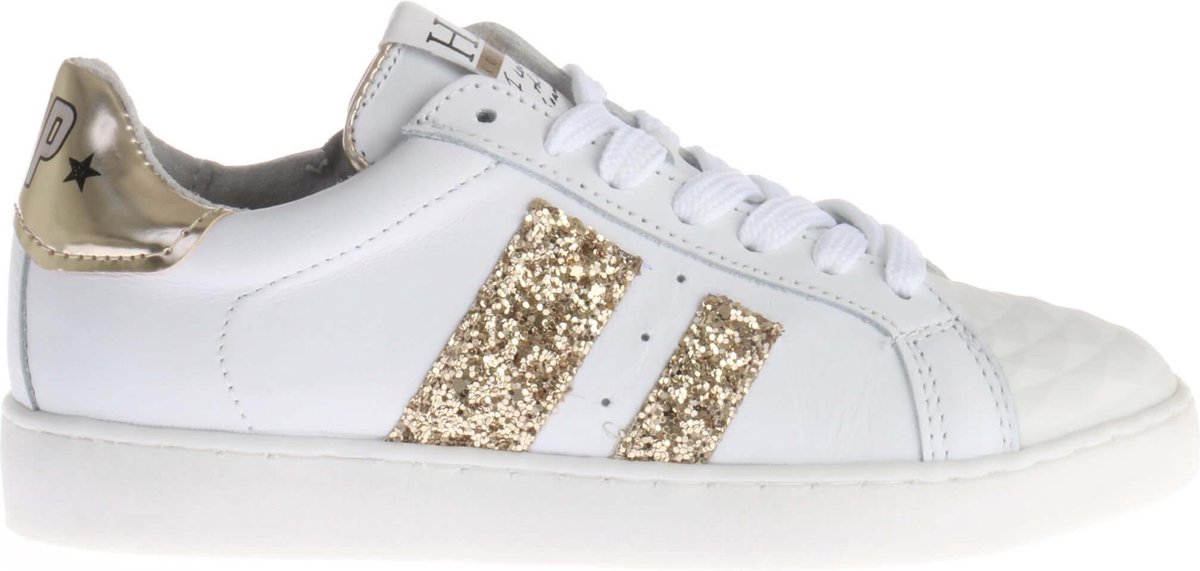 Witte HIP H1732 Sneaker Met Gouden Glitters | bol