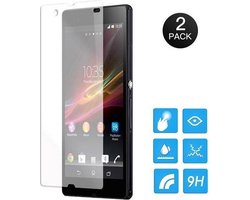 Gratis 1+1 Screen Protector Glass Tempered Glass Doorzichtig 2 stuks voor Sony Xperia Z1