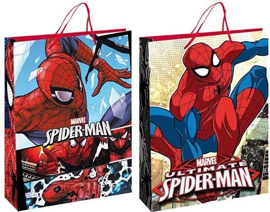 geweer nauwelijks Overleg Spiderman luxe cadeau tasje 23 x 16 x 9 cm. p/stuk | bol.com