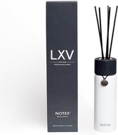 Notes Reed diffuser LXV - Whispering woods & mandarin - geurstokjes