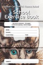 Urban Cat Graffiti Theme Ruled School Exercise Book