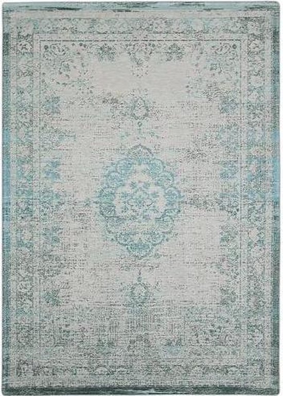 Vintage Fading World – Jade Oyster 8259 Louis de Poortere Ivoor, Groen - Polyester - 200 x 280 cm - (L)