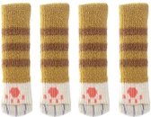Stoelpoot Sokken - Socks Beschermers Dopjes - Stoel Vloer Bescherming Vloerbeschermers - Poesjes