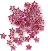 Eyelets Sterren - 500 Stuks - 8mm – Fuchsia - Leuke hechtingen te gebruiken bij kaartenmaken, scrapbooking en andere creatieve hobbies