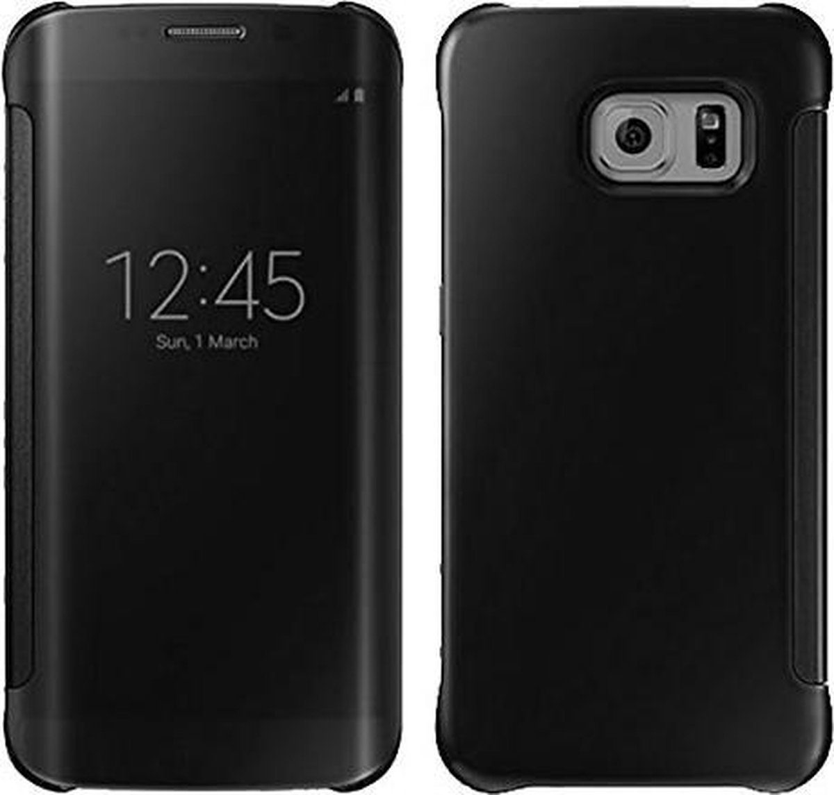 Classificeren idee Vaag Clear View Cover Set voor Samsung Galaxy S7 Edge – Zwart | bol.com