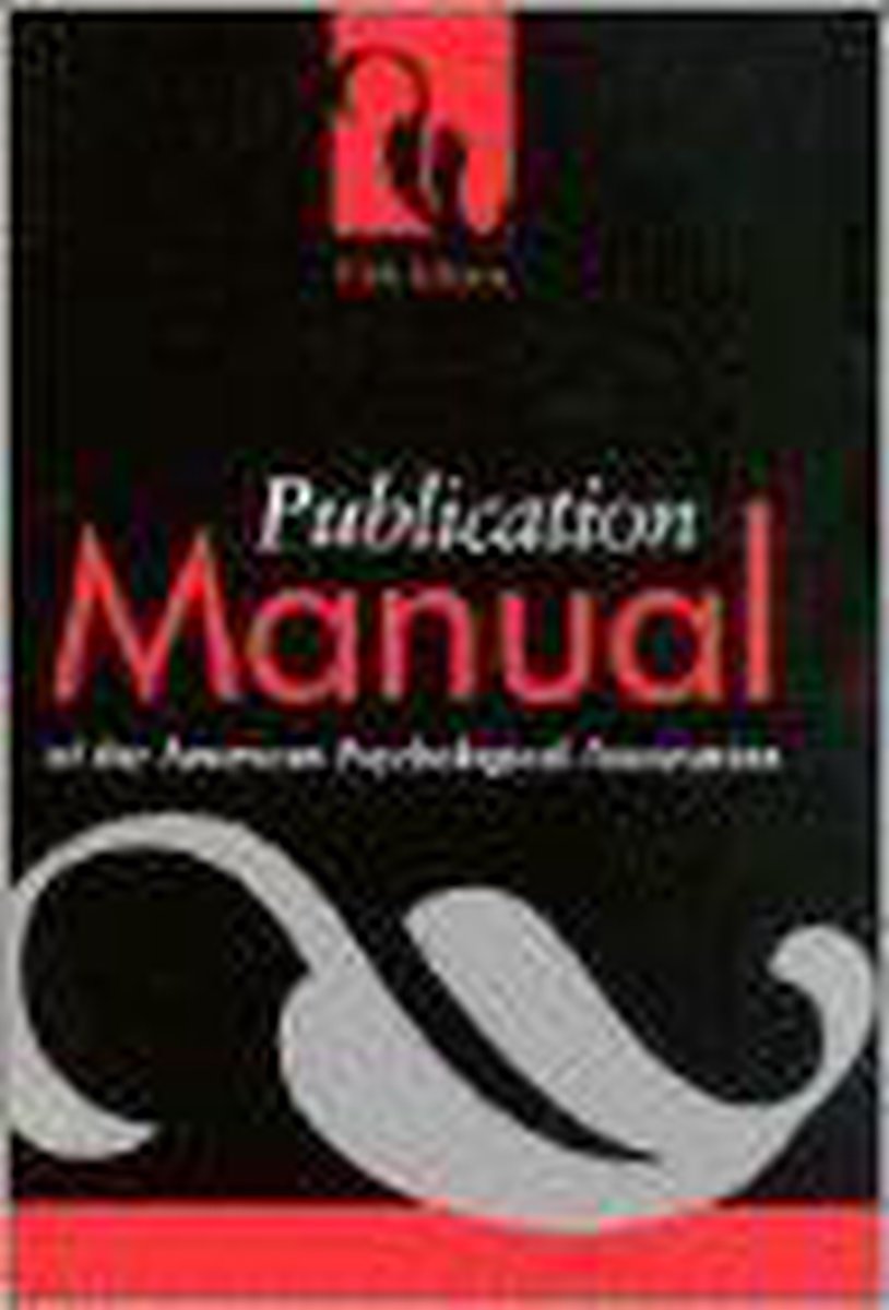 Omslag van Publication Manual of the American Psychological Association