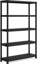Keter Kunststof Stellingkast - Opbergrek - 120x40x187cm - zwart