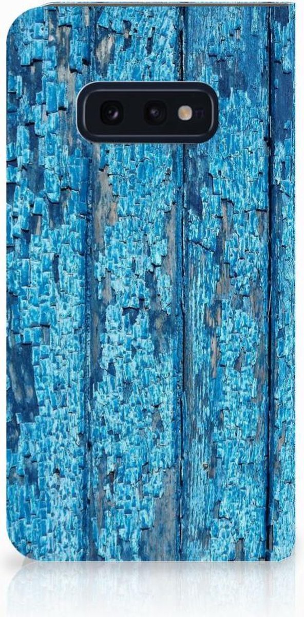 Samsung Galaxy S10e Book Wallet Case Wood Blue