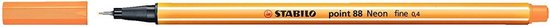 STABILO point 88 - Fineliner 0,4 mm Neon Oranje - per stuk