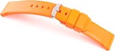 Horlogeband Silicone Chrono Oranje - 18mm