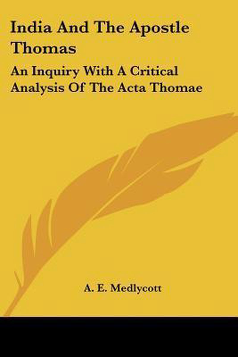 India And The Apostle Thomas van Medlycott