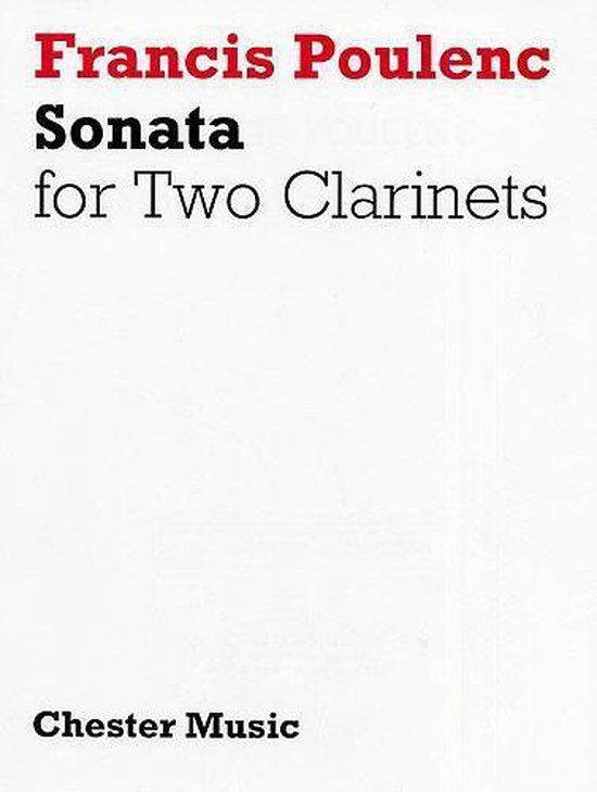 Sonata (1918) (Duet for A and Bb), Francis Poulenc