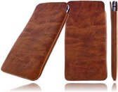 DeVills Samsung Galaxy S5 (Plus) Pocket Sleeve Lederen insteekhoes Cognac