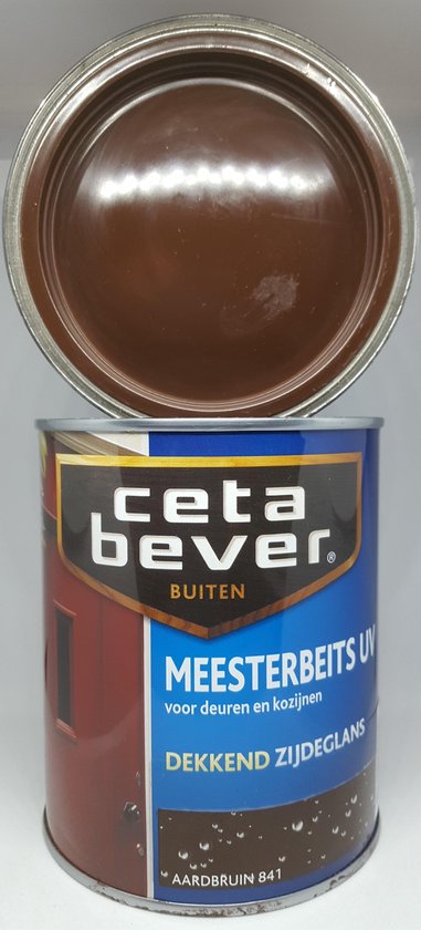 CetaBever Meesterbeits UV Dekkend - 0,75 liter - Aardbruin | bol.com