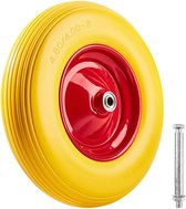 tectake - Kruiwagenwiel massief rubber - diameter 390mm - 402597