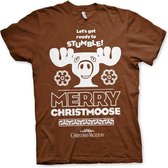 National Lampoon's Christmas Vacation - Merry Christmoose unisex T-shirt bruin - Film merchandise - 2XL - Hybris