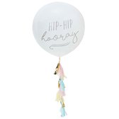Ginger Ray Pick & Mix - 'Hip Hip Hooray' verjaardag ballon Ø 90 cm - Set-1