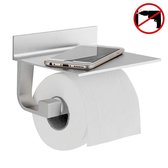Zelfklevende toilethouder-Toilet-RVS-Zelfklevend wc-rolhouder