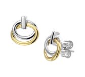 The Jewelry Collection Oorknoppen - Bicolor Goud