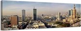 Warschau - Canvas Schilderij Panorama 158 x 46 cm