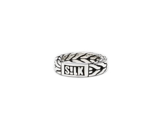 SILK Jewellery - Zilveren Ring - Chevron - 309.17 - Maat 17,0