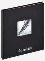 Walther Fun gastenboek zwart 23x25, 72 witte pagina's GB205B