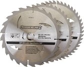 Silverline TCT cirkelzaagblad, 24, 40, 48 tanden, 3 pak 235 x 30 - 25 en 16 mm ringen