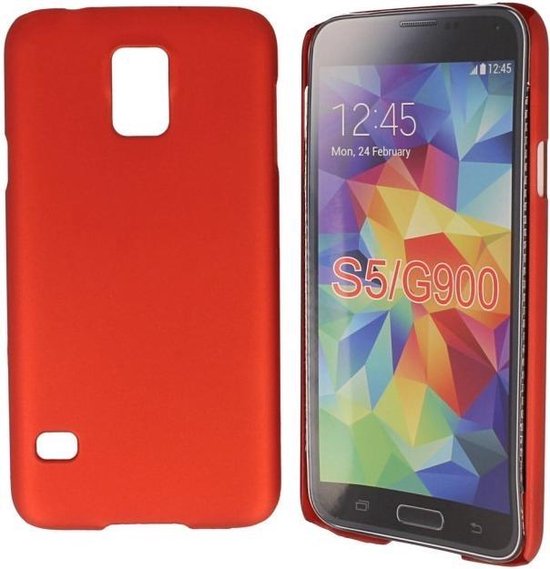 Samsung Galaxy S5 Neo Hard Case Hoesje - Special Mat Rood | bol.com