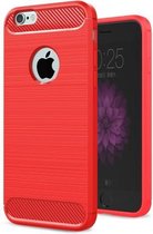 Armor Brushed TPU Hoesje iPhone 6 / 6S - Rood